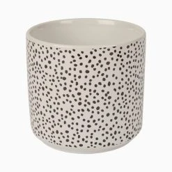 Dunelm Ceramic Dotty Plant Pot -Furn Shop 30751217 alt02