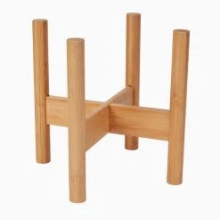 Dunelm Foldable Bamboo Plant Stand -Furn Shop 30751224 alt02