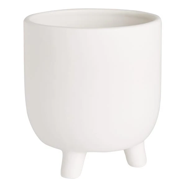 Dunelm Ceramic Footed Plant Pot White 3 Dunelm Ceramic Footed Plant Pot White