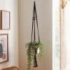 Dunelm Macrame Black Plant Hanger -Furn Shop 30753308