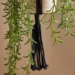 Dunelm Macrame Black Plant Hanger -Furn Shop 30753308 alt02