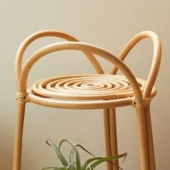 Dunelm Pretty Boho Bent Cane Plant Stand 8 Dunelm Pretty Boho Bent Cane Plant Stand -Furn Shop 30753419 alt02