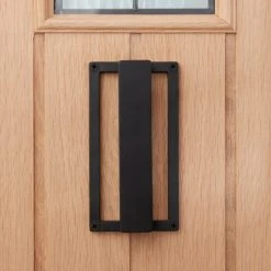 Dunelm Modern Industrial Matte Black Door Knocker