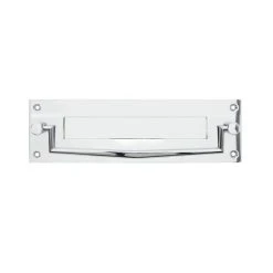 Dunelm Chrome Letter Plate With Knocker -Furn Shop 30756564 alt02