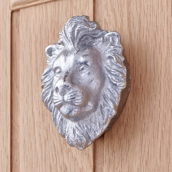 Dunelm Lion Silver Door Knocker 4 Dunelm Lion Silver Door Knocker - Image 2