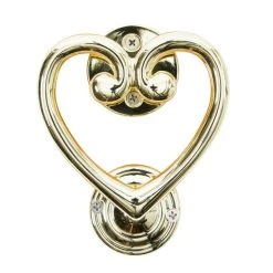 Dunelm Heart Gold Door Knocker -Furn Shop 30756567 alt02