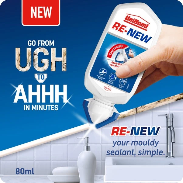 UniBond Re-new Silicone Sealant 80ml 3 UniBond Re-new Silicone Sealant 80ml