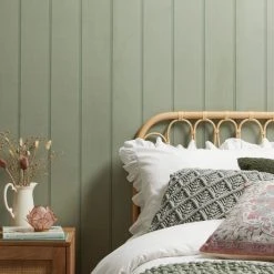 Dunelm Wood Panel Sage Wallpaper -Furn Shop 30757414 alt04
