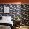 Natural History Museum Fossil Forager Black Wallpaper -Furn Shop 30757433