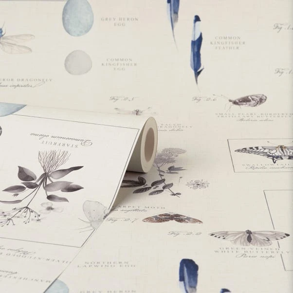 Natural History Museum Nature’s Study White Wallpaper 5 Natural History Museum Nature’s Study White Wallpaper - Image 3