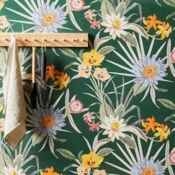 Dunelm Tropical Floral Emerald Wallpaper
