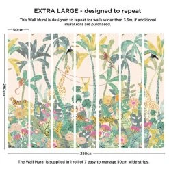 Dunelm Equatorial Jungle Mural 9 Dunelm Equatorial Jungle Mural -Furn Shop 30764168 alt02