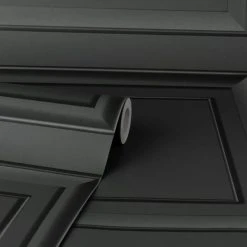 Dunelm Square Panel Black Wallpaper 8 Dunelm Square Panel Black Wallpaper -Furn Shop 30769102 alt02