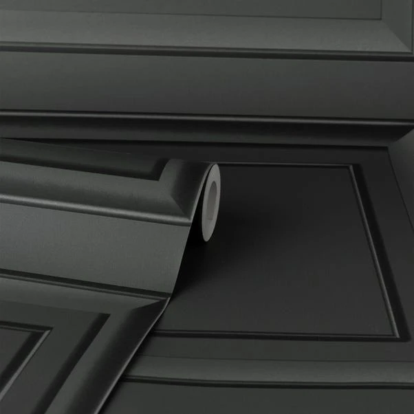 Dunelm Square Panel Black Wallpaper 5 Dunelm Square Panel Black Wallpaper - Image 3
