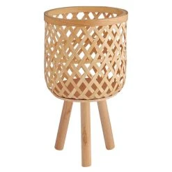 Dunelm Bamboo And Wood Plant Stand -Furn Shop 30769175 alt03