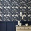 Dunelm Safari Walk Navy Wallpaper 2 Dunelm Safari Walk Navy Wallpaper -Furn Shop 30770289
