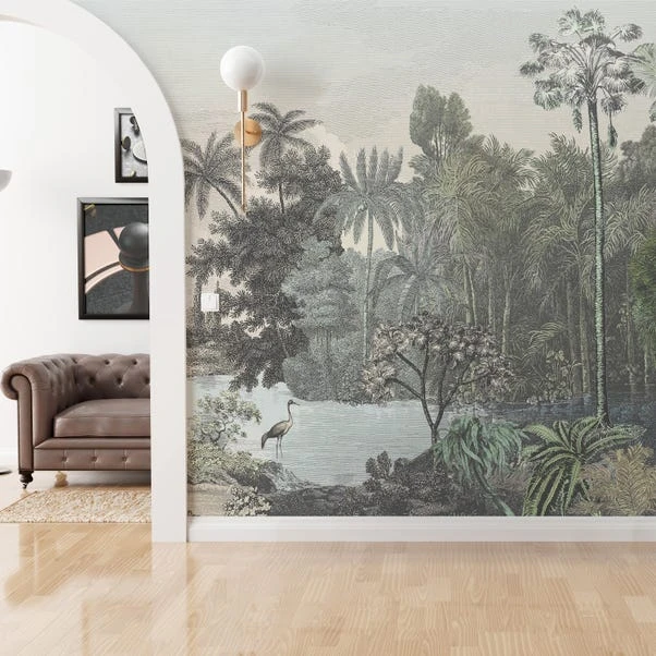 Dunelm Vintage Tropical Multi Mural 3 Dunelm Vintage Tropical Multi Mural