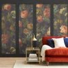 Dunelm Vintage Floral Black Mural -Furn Shop 30770412