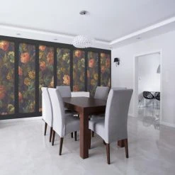 Dunelm Vintage Floral Black Mural -Furn Shop 30770412 alt02