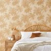 Dunelm Palm Print Natural Wallpaper -Furn Shop 30770687