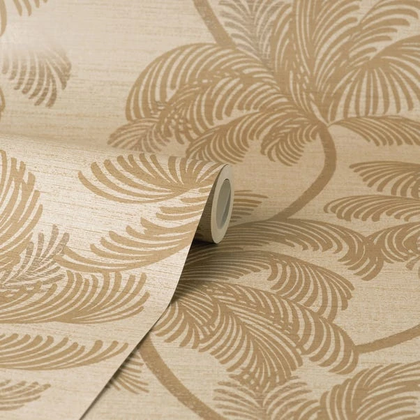 Dunelm Palm Print Natural Wallpaper 5 Dunelm Palm Print Natural Wallpaper - Image 3