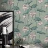 Dunelm Waterlily Lilypad Wallpaper 1 Dunelm Waterlily Lilypad Wallpaper -Furn Shop 30776358