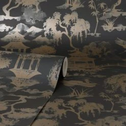 Dunelm Watercolour Scene Raven Wallpaper 7 Dunelm Watercolour Scene Raven Wallpaper -Furn Shop 30776364 alt02