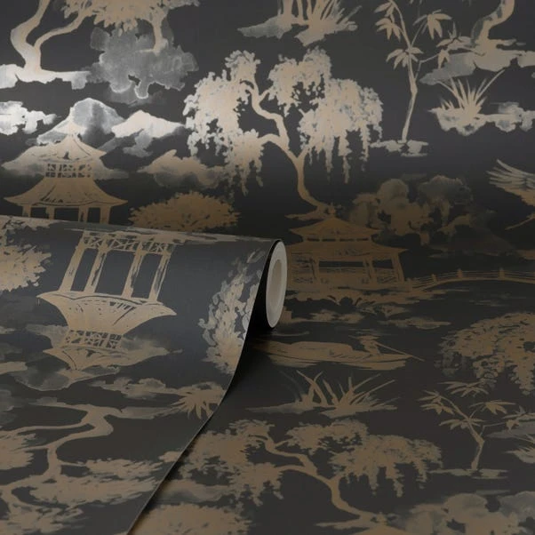 Dunelm Watercolour Scene Raven Wallpaper 5 Dunelm Watercolour Scene Raven Wallpaper - Image 3