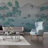 Dunelm Cranes Teal Mural 1 Dunelm Cranes Teal Mural -Furn Shop 30776368