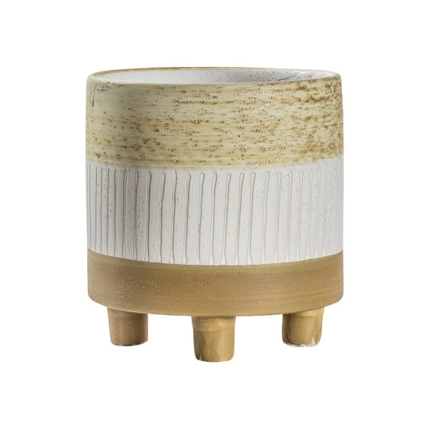 Cedar & Sage Eastling Pot White Natural Small 4 Cedar & Sage Eastling Pot White Natural Small - Image 2