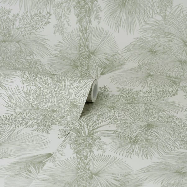 Brewster Vintage Tropical Sage Self Adhesive Wallpaper 5 Brewster Vintage Tropical Sage Self Adhesive Wallpaper - Image 3