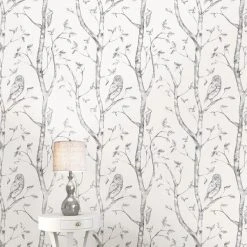 NuWallpaper Woods Grey Self Adhesive Wallpaper