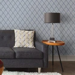 NuWallpaper Arrowhead Blue Self Adhesive Wallpaper