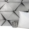 Fine Décor Wallpaper Dimensions Silver Triangle 3D Wallpaper -Furn Shop 30782442