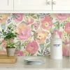 NuWallpaper Peachy Keen Pink Self Adhesive Wallpaper 2 NuWallpaper Peachy Keen Pink Self Adhesive Wallpaper -Furn Shop 30782446