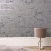 Crown Wallpaper Brick Marble Charcoal Wallpaper -Furn Shop 30782464