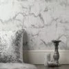 Crown Wallpaper Aura Marble Silver Wallpaper -Furn Shop 30782498