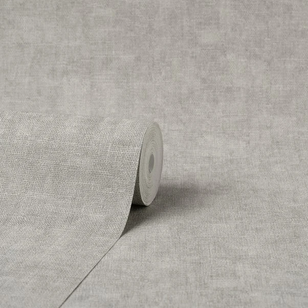 Fine Décor Wallpaper Milano Hessian Grey Vinyl Wallpaper 3 Fine Décor Wallpaper Milano Hessian Grey Vinyl Wallpaper