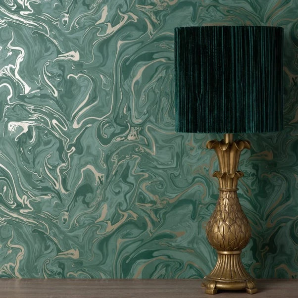 Fine Décor Wallpaper Marble Emerald Wallpaper 6 Fine Décor Wallpaper Marble Emerald Wallpaper - Image 4