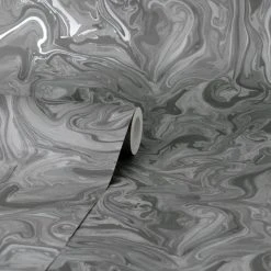 Fine Décor Wallpaper Marble Charcoal Wallpaper 10 Fine Décor Wallpaper Marble Charcoal Wallpaper -Furn Shop 30782552 alt02
