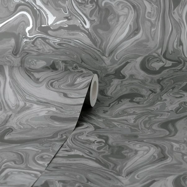 Fine Décor Wallpaper Marble Charcoal Wallpaper 5 Fine Décor Wallpaper Marble Charcoal Wallpaper - Image 3