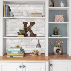 NuWallpaper Brick Grey Self Adhesive Wallpaper