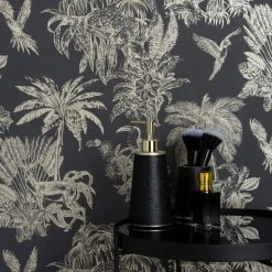 Dunelm Amazonia Gold And Charcoal Wallpaper 11 Dunelm Amazonia Gold And Charcoal Wallpaper -Furn Shop 30782878 alt03