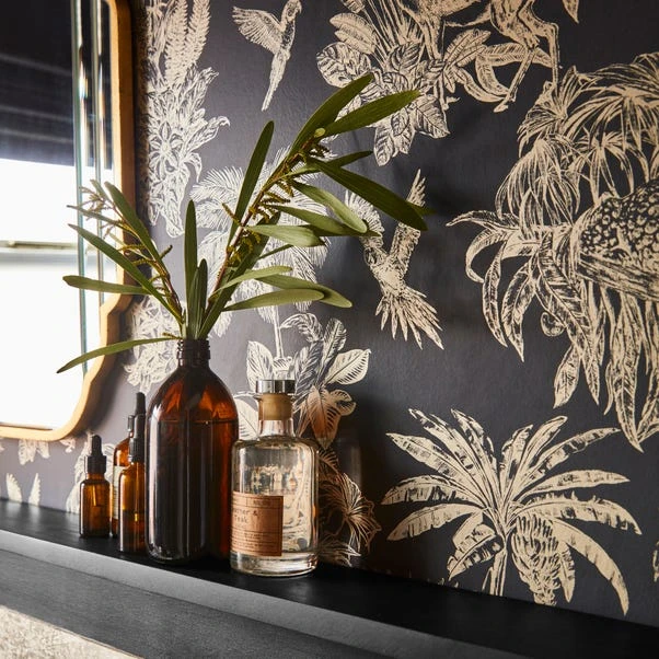 Dunelm Amazonia Gold And Charcoal Wallpaper 7 Dunelm Amazonia Gold And Charcoal Wallpaper - Image 5
