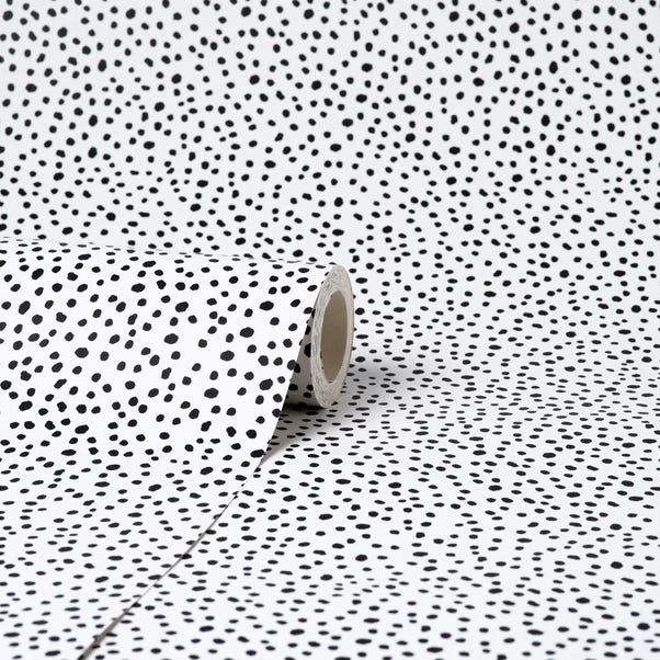 Dunelm Dottie Black And White Wallpaper 3 Dunelm Dottie Black And White Wallpaper