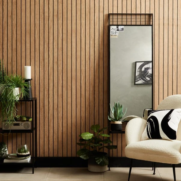 Dunelm Wooden Panel Natural Wallpaper 3 Dunelm Wooden Panel Natural Wallpaper