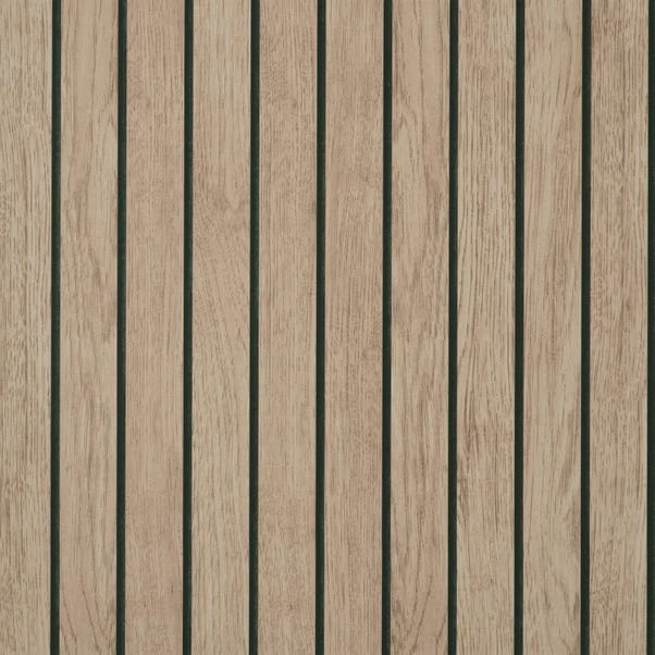 Dunelm Wooden Panel Natural Wallpaper 4 Dunelm Wooden Panel Natural Wallpaper - Image 2