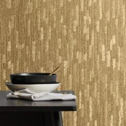 Dunelm Bergamo Leather Gold Wallpaper -Furn Shop 30782950 alt04