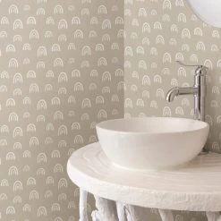 Dunelm Neutral Rainbow Wallpaper 9 Dunelm Neutral Rainbow Wallpaper -Furn Shop 30782972 alt03