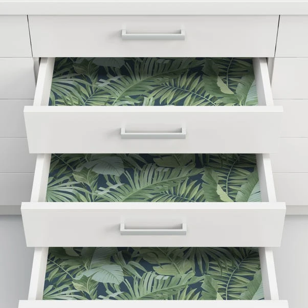 NuWallpaper Nu Wall Self Adhesive Maui Navy Wallpaper 6 NuWallpaper Nu Wall Self Adhesive Maui Navy Wallpaper - Image 4